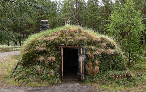 Model sod house Model sod house