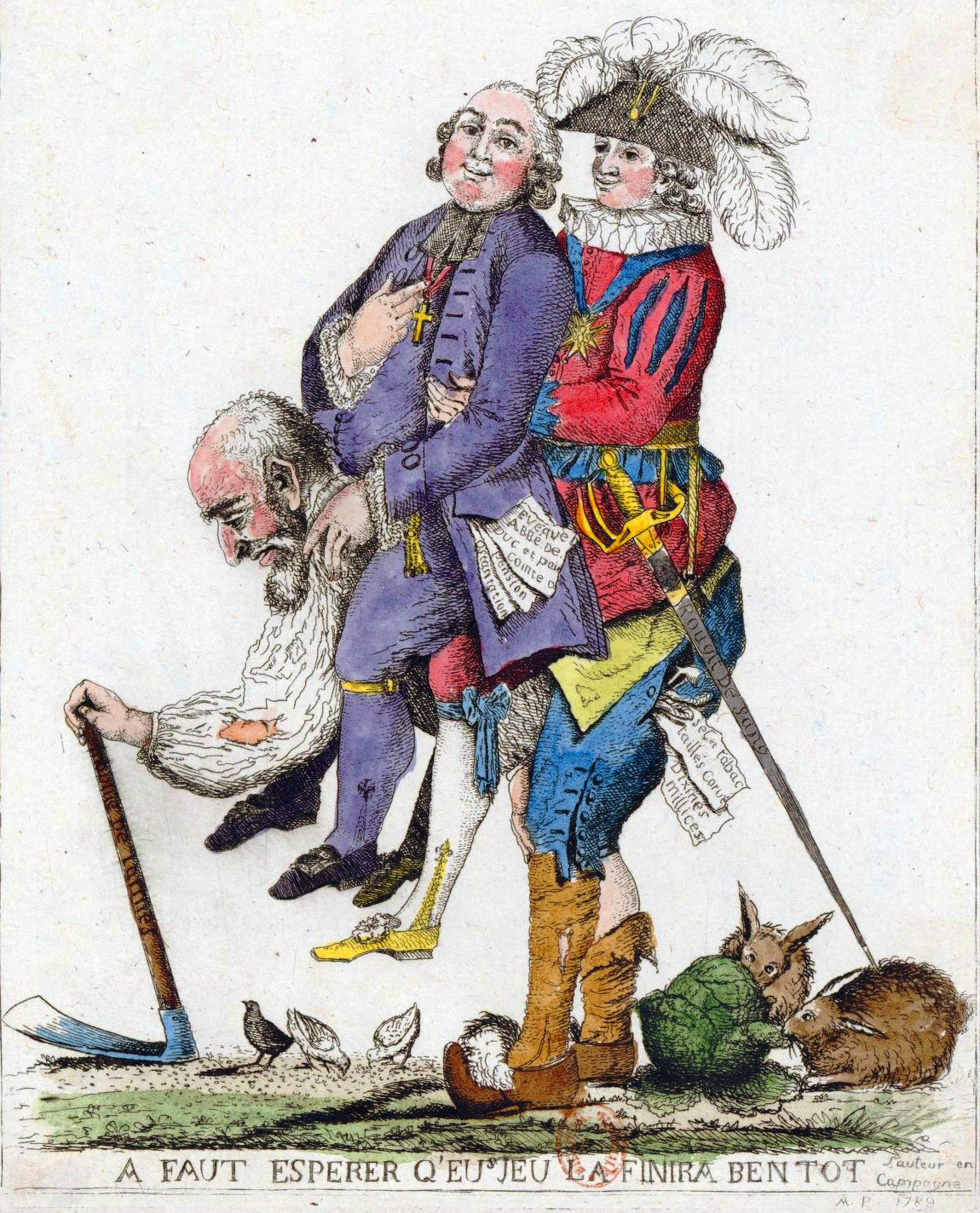 Karikatur Der Dritte Stand Franzosische Revolution 1789