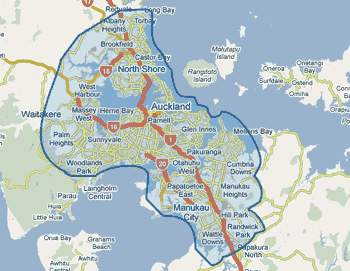 Map Of Greater Auckland Auckland Map